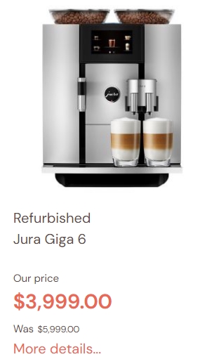 Refurbished Jura Giga 6